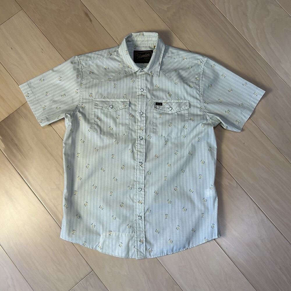 Howler Bros H Bar B Snapshirt Green Short Sleeve Men’s Small